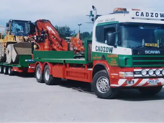 Cadzow heavy haulage Scania with Chieftain low loader